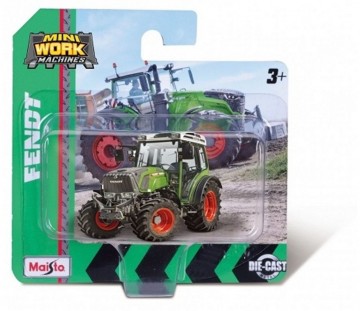 Maisto mini work machines die cast voertuig 8cm 2 assorti tractor 2