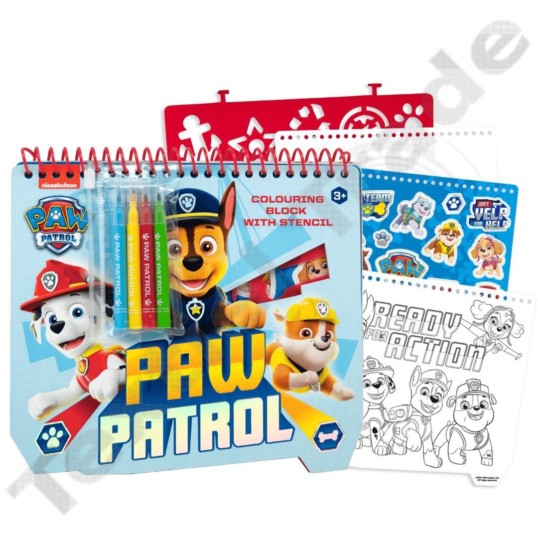 Paw Patrol Kleurboek met + en 4 stiften - Oma's Marktkraam