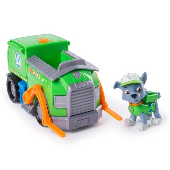 Waterig Rond en rond Aanvankelijk Paw Patrol Speelgoedvoertuig Recycling Truck Rocky - Oma's Marktkraam